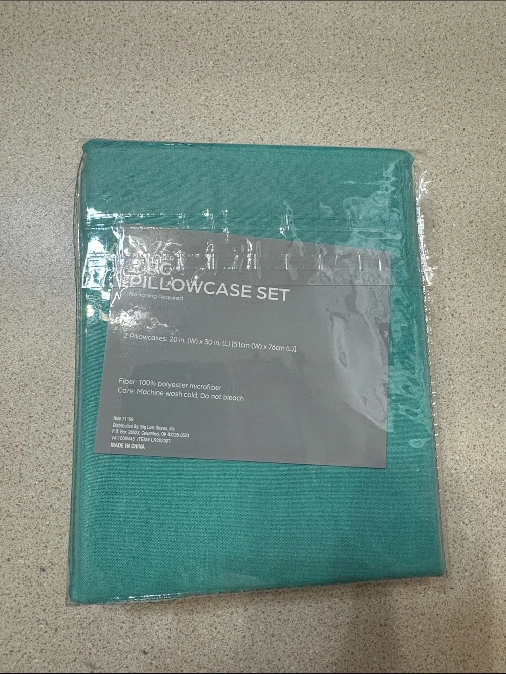 Real Living 2-Piece Microfiber Pillowcase Set in Teal